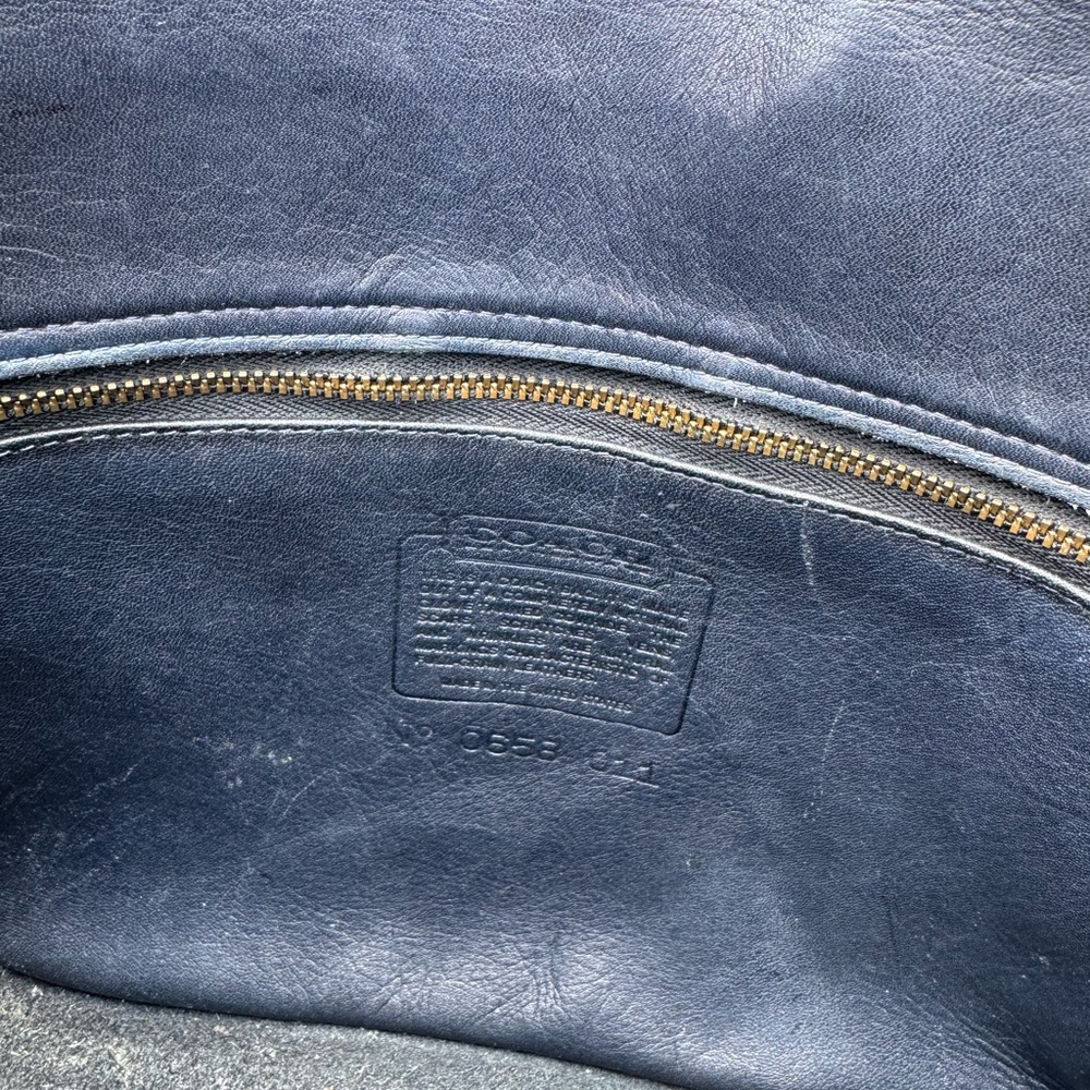 Vintage Coach Navy Saddle Bag - Picture 8 of 8